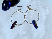 Load image into Gallery viewer, Peacock Ore earrings