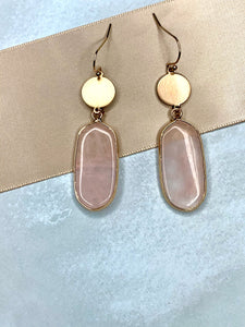 Rose Quartz earrings