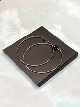 Load image into Gallery viewer, Kara silver hoop earrings