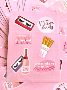 V’Tierre Beauty Sticker sheet