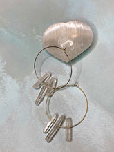 Load image into Gallery viewer, Selenite Circle earrings